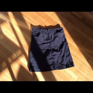 Black Velvet Cordury Midi Skirt